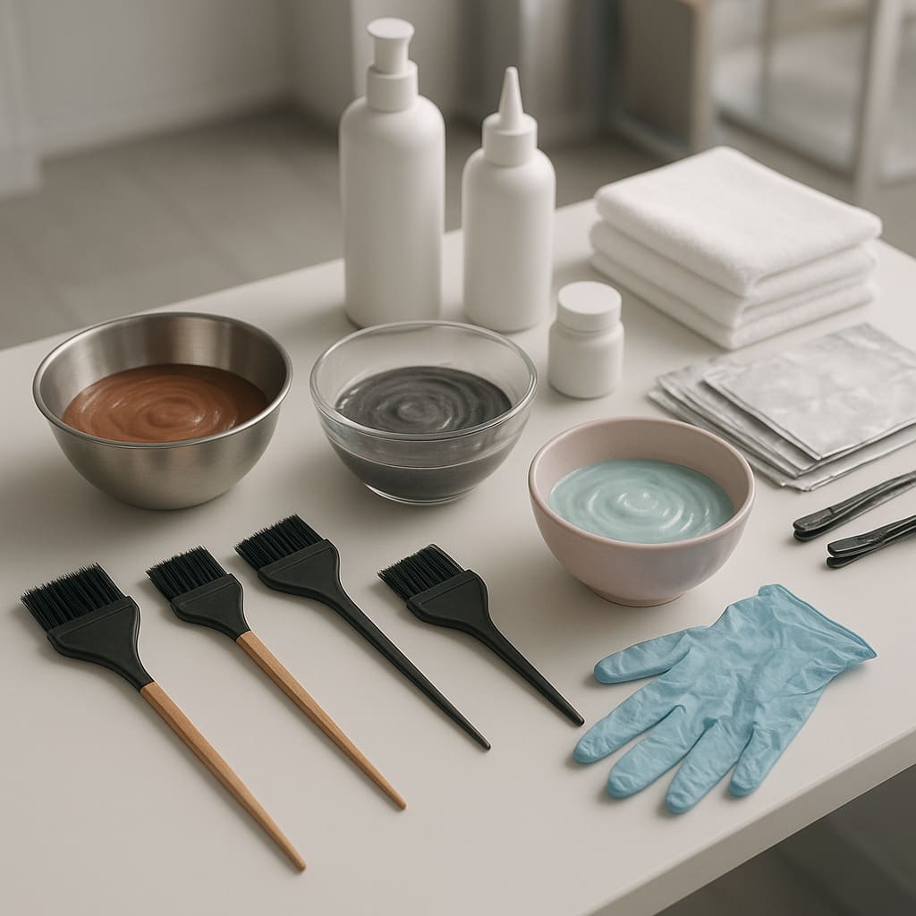 Colorationsstation im Salon